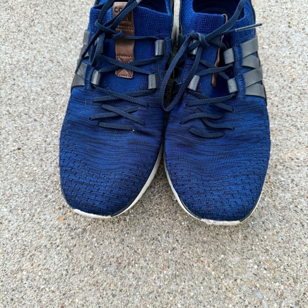 Cole Haan GrandMøtion Sneakers Mens 9.5 Navy In/Peony‎ Woven Casual Shoes C27735 - Picture 3 of 11